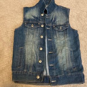 Mens denim vest